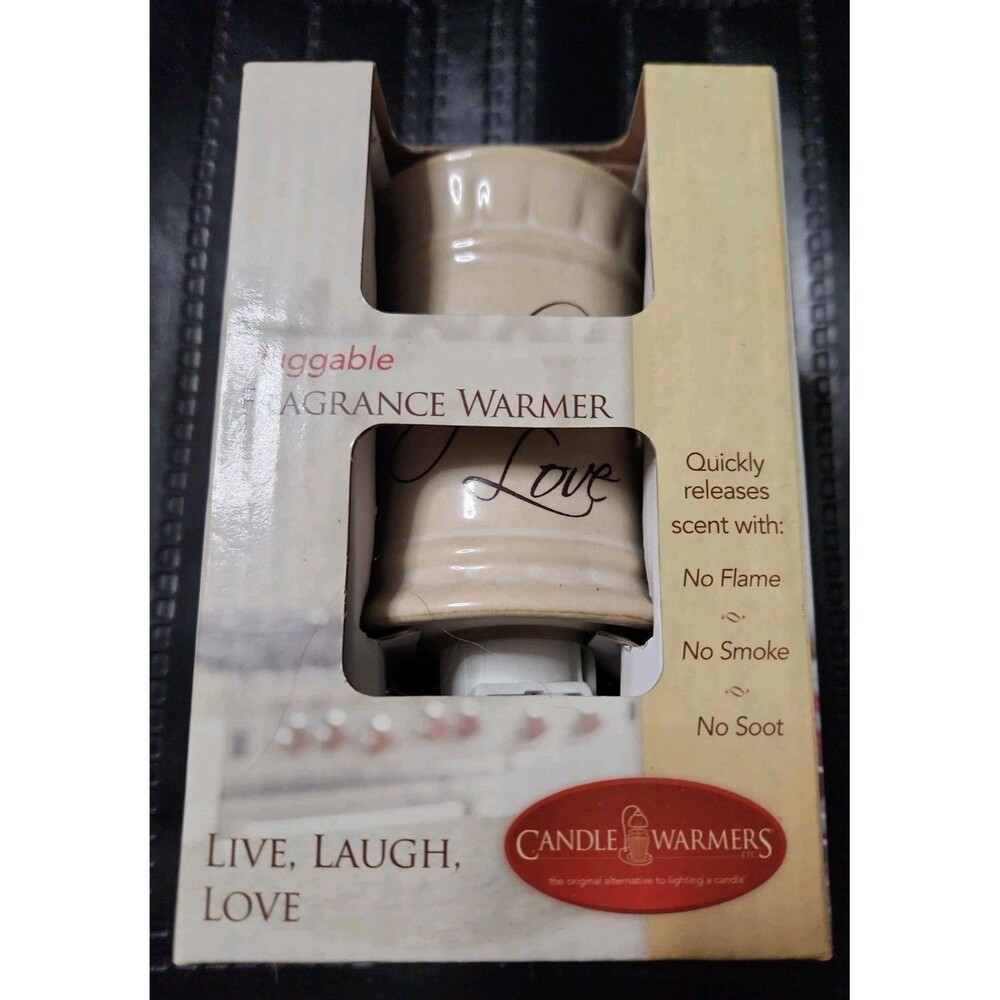 Candle Warmers Live Laugh Love Plug In Fragrance Wax Warmer Gift Holiday NEW